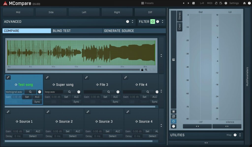 Melda MCompare, a great tool to help you prepare a mix for mastering