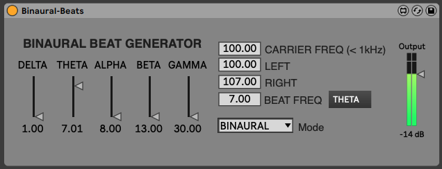 Binaural Beat Generator