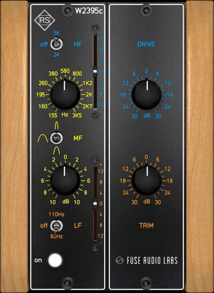 Fuse Audio Labs W2395c - Free EQ plugins