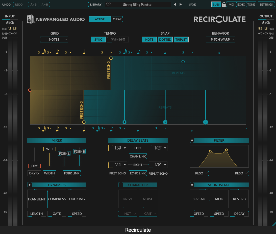 Recirculate GUI - Feedback Echo