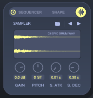 Groove Shaper sampler