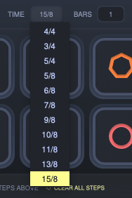 Groove Shaper time signature