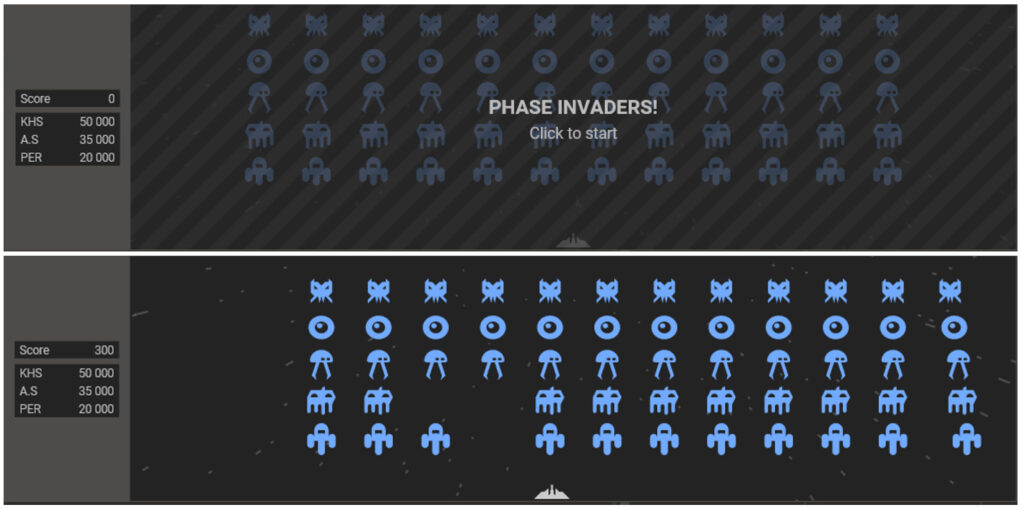 Phase invaders