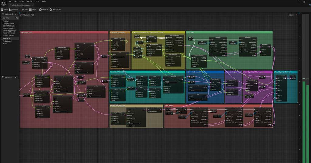 Unreal Engine - Meta Sounds Graphic Editor