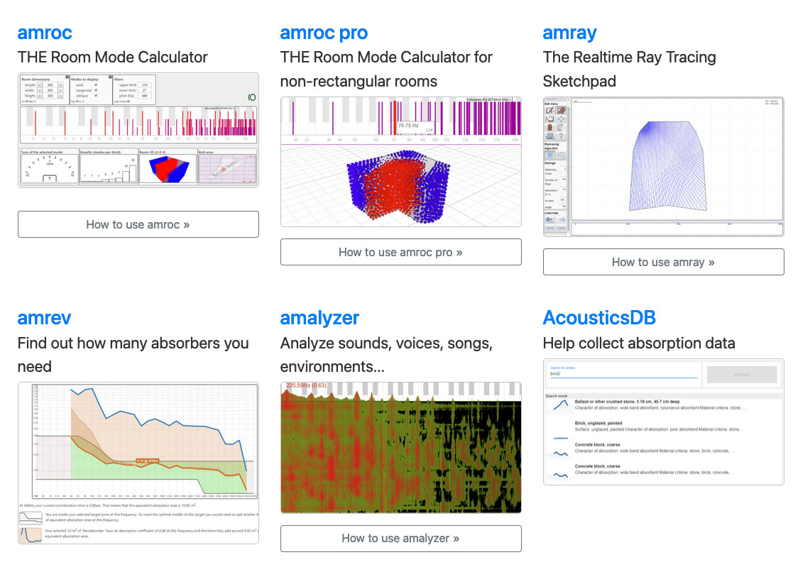 amcoustics free acoustics measurement