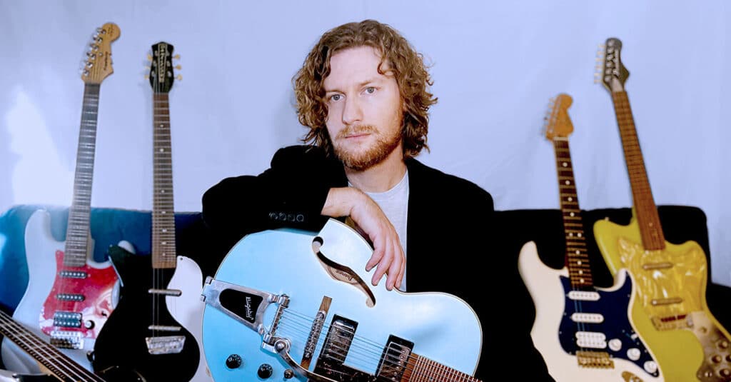 microtonal guitarist Brendan Byrnes