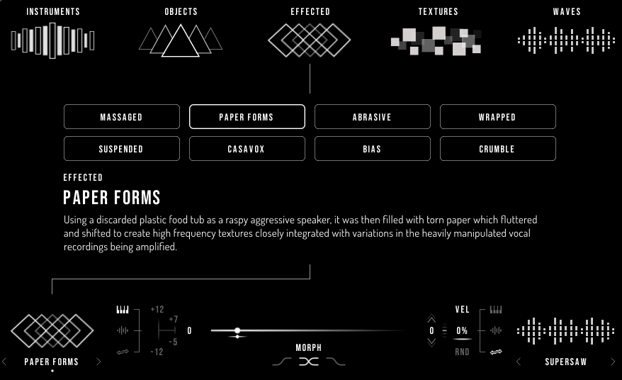 Frames sound sources