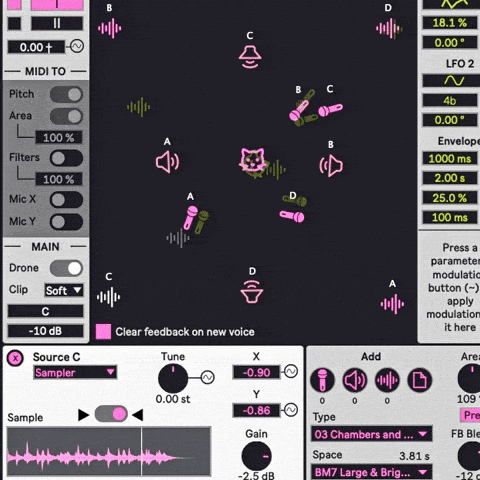 Nirvana - Inspiring New Max for Live Device for Musically Controllable Feedback (review + 29 examples) 5 GIF 3 chamber of kalimba