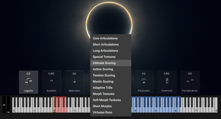 LUX Strings Articulation Groups
