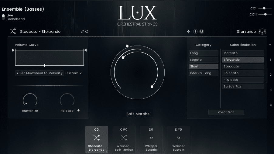 LUX articulation morph