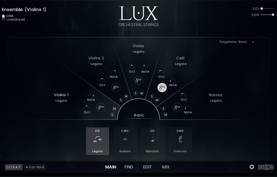 LUX Strings Ensemble GUI