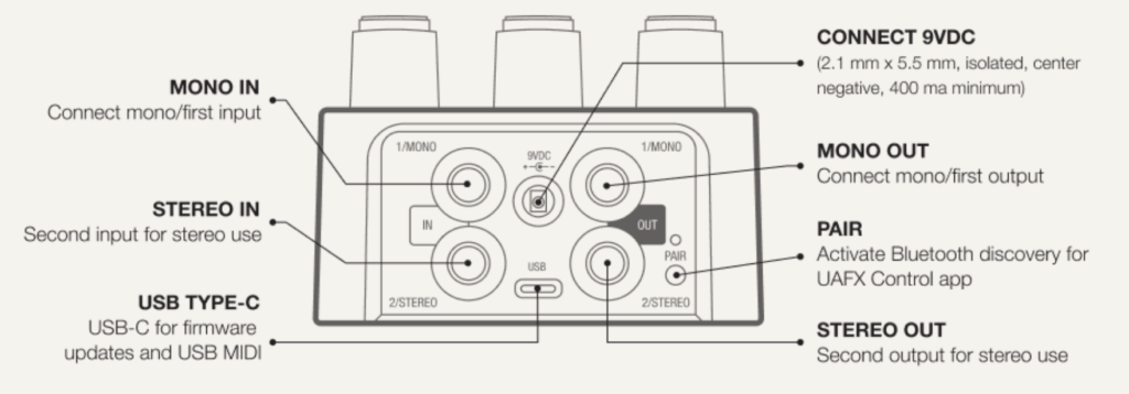 Universal Audio UAFX Galaxy '74 Tape Echo & Reverb - The Best Space Echo Pedal I’ve Ever Played 7 uafx-galaxy-back