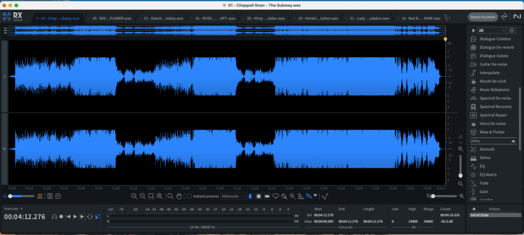2026 Grammy Mastering Analysis: A Closer Look at the LUFS, Loudness, and Dynamics of the Record of the Year Nominees 27 subway izotopewav e1769367683881