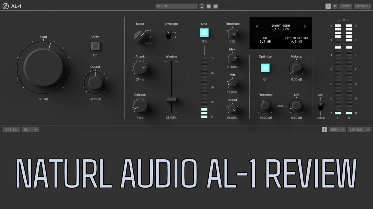 Naturl Audio AL-1 Review: A Fresh Approach to a Mastering Limiter 1 naturl audio al 1 review cover