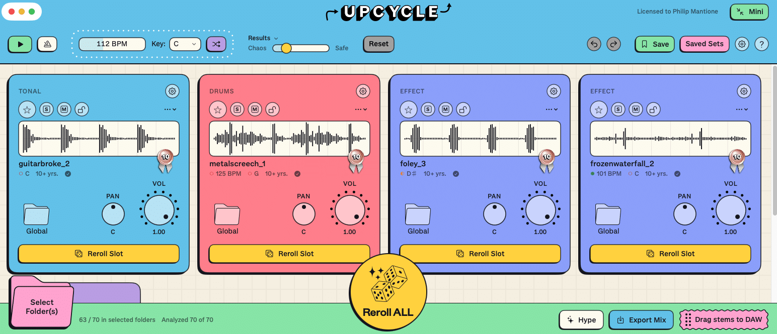 Upcycle by Aria Labs (review + examples) 2 Upcycle GUI
